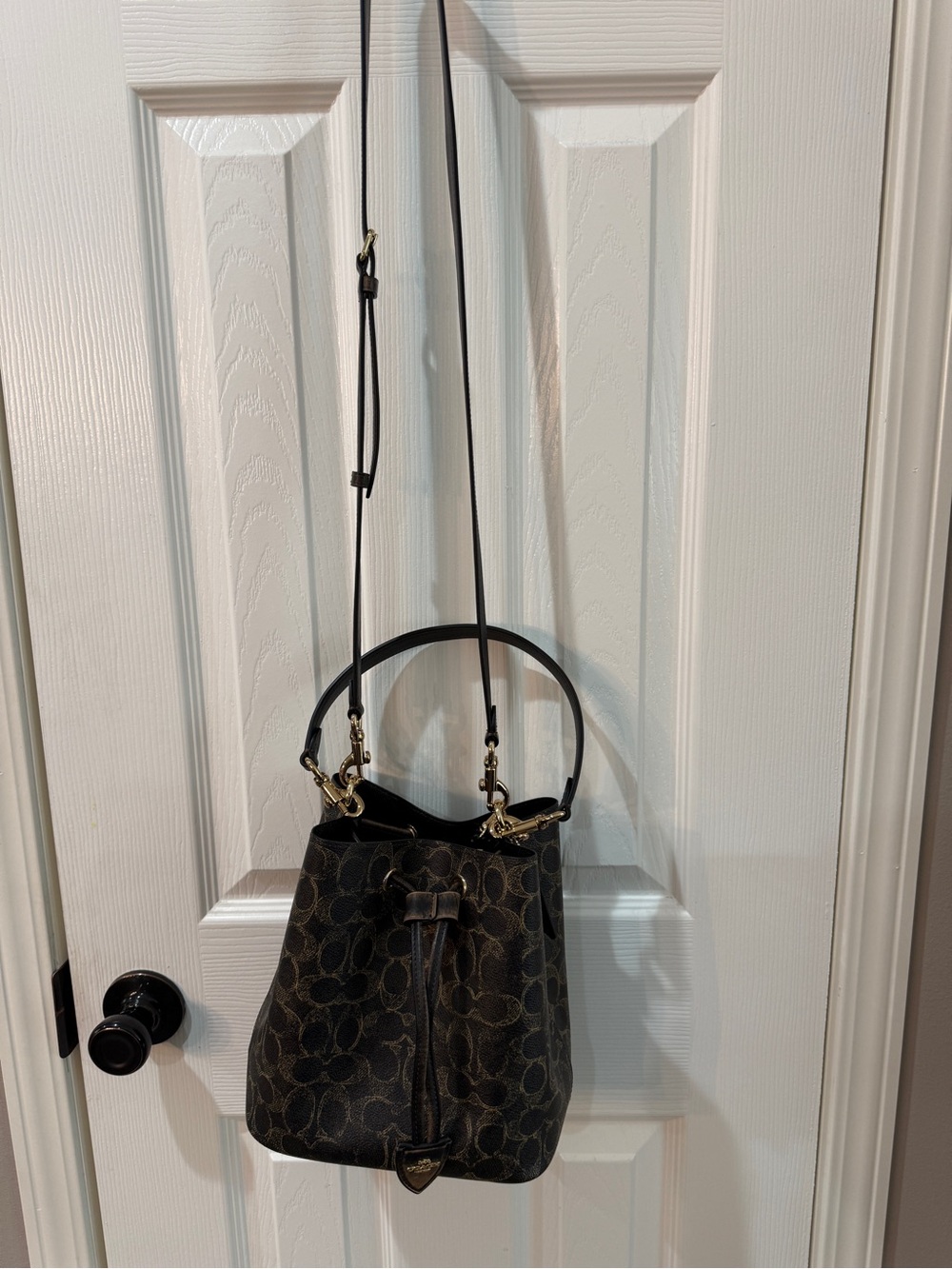 Coach Rowan Bucket Bag Signature Drawstring Bucket Crossbody NWOT - Picture 11 of 14